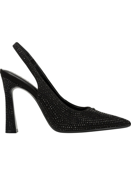DKNY Caytina Γόβες Slingback με Χοντρό Ψηλό Τακούνι & Στρας Μαύρες K4619966-BLK