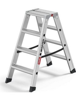 Hailo Master D100 Διπλή Σκάλα Αλουμινίου Με 2x5 Σκαλοπάτια