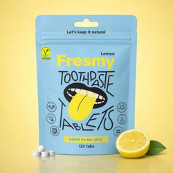Fresmy Lemon Tablets Οδοντόκρεμα Χωρίς Φθόριο 124τμχ