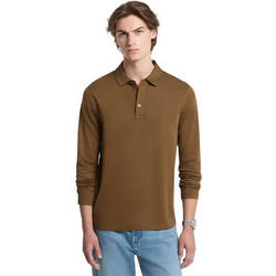 Michael Kors Ανδρική Μπλούζα Polo Μακρυμάνικη Χακί CF150CFC93