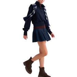 Attrattivo Γυναικείο Φούτερ Navy Μπλε 9923958