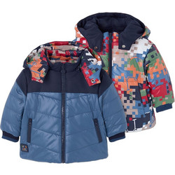 Boboli Παιδικό Μπουφάν Χειμωνιάτικο Puffer Μπλε 504144-2572
