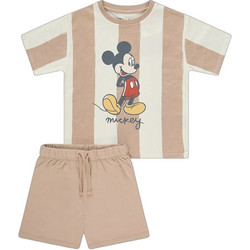 Minene Disney Παιδικό Σετ για Αγόρι Καλοκαιρινό Μπεζ Καφέ 2414000394004