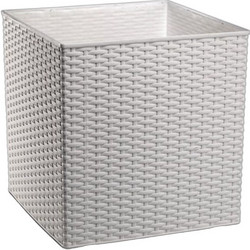 Plastona Natura Cube Κασπώ Λευκό 36x36x36cm 10.07.0801