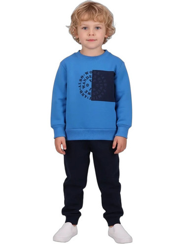 Joyce Παιδικό Σετ Φόρμας Royal Blue Μαύρο 2662117-3