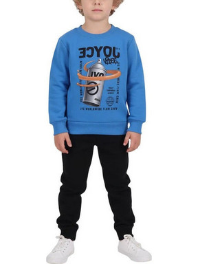 Joyce Παιδικό Σετ Φόρμας Royal Blue Μαύρο 26252478