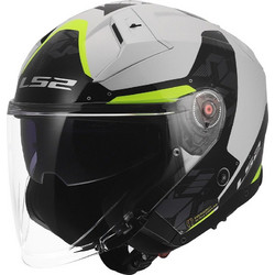 LS2 OF603 Infinity II Nightline Yellow Black Κράνος Μηχανής Jet 1400gr