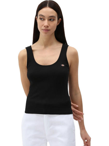 Dickies Γυναικείο Καλοκαιρινό Crop Top Ριπ Μαύρο DK0A4XB9-BLK