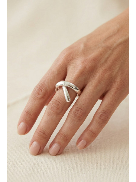 Blingbox The Knots Γυναικείο Δαχτυλίδι από Ατσάλι Ασημί