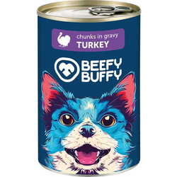 Beefy Buffy Adult Chunks with Turkey in Gravy 415gr