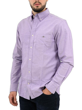 Gant Oxford Ανδρικό Πουκάμισο Μωβ 3G3000200-544