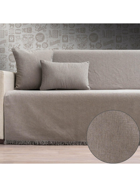 Cotone Ριχτάρι Τριθέσιου Καναπέ 170x300 Sofi 821 Γκρι Ανοιχτό 183300