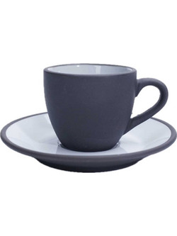 Yuk Φλιτζάνι Espresso & Ελληνικού Καφέ Πορσελάνης Μπλε 90ml KU12CL