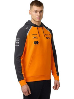 McLaren 2025 Team Ανδρικό Φούτερ με Κουκούλα Πορτοκαλί