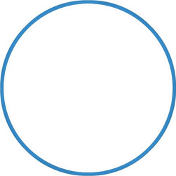 Χούλα-Χουπ HQ 70cm - Φ19mm - 280gr, Μπλε 98810