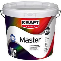 Kraft Paints Master Πλαστικό Χρώμα Εσωτερικού Χώρου Λευκό 0.75lt