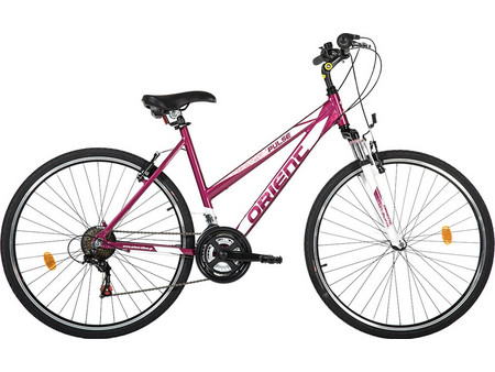 Orient Bikes Pulse Lady Γυναικείο Ποδήλατο Trekking 28" Αλουμινίου με 21 Ταχύτητες Μωβ