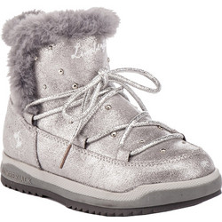 Lumberjack Ankle Παιδικά Μποτάκια Ασημί Suede με με Γούνα SG33101-003-U82-15-CO011