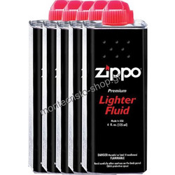 Σετ με 5 Zippo υγρό, Ζιπέλαιο 125ml