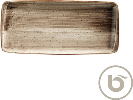Bonna Πιάτα Ρηχά Πορσελάνης Ορθογώνια Terrain 34x16cm 12τμχ ATRMOV35DT
