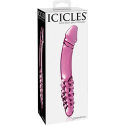 Pipedream Icicles No 57 Γυάλινο Dildo 23cm Ροζ PD2957-00