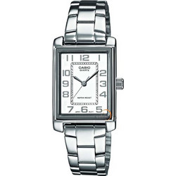 Casio Γυναικείο Ρολόι με Ασημί Μεταλλικό Μπρασελέ LTP-1234PD-7BEF