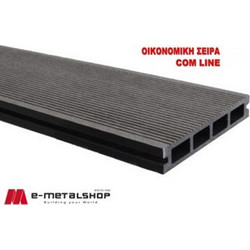 Συνθετικό πάτωμα DECK WPC γκρι ανοιχτό 25x150x3900mm (η τιμή αφορά το τετραγωνικό μέτρο)