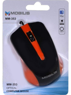 Mobilis MM-353 Ενσύρματο Ποντίκι Black Orange