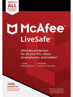 McAfee LiveSafe για 1 Συσκευή και 3 Έτη Χρήσης (Ηλεκτρονική Άδεια)