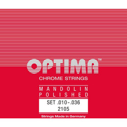 Optima 2105 Σετ 8 Χορδές Μαντολίνου Chrome 10-36" 1/4