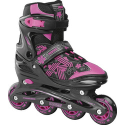 Roces Jokey 3.0 Inline Αυξομειούμενα Rollers Ενηλίκων Μαύρα Ροζ 18.400846