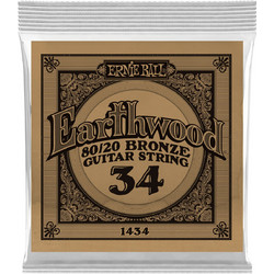 Ernie Ball 1434 Earthwood Χορδή Ακουστικής Κιθάρας 80/20 Bronze 34"