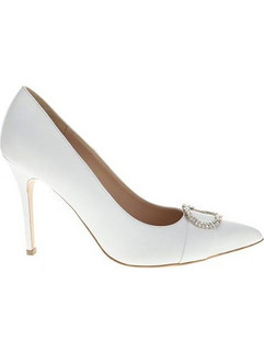 Γόβες Kalogirou PUMP 10CM ΤΙΑΡΑ LEA-WHITE Γυναικείο