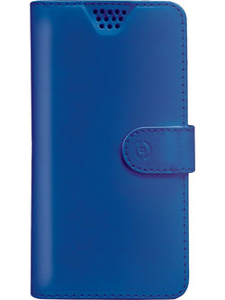 Celly Wally Θήκη - Πορτοφόλι Universal για Smartphones εώς 4.5" - Blue (WALLYUNILBL)
