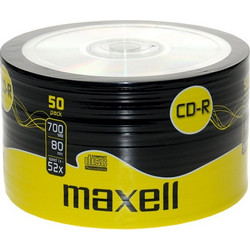 MAXELL CD-R 80min, 700ΜΒ, 52x, 50τμχ Spindle pack maxell