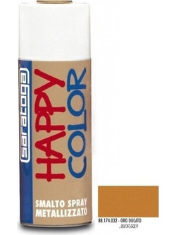 Saratoga Happy Metallizato Σπρέι Βαφής Ducat Gold Gloss 400ml