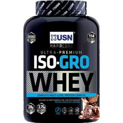 USN ISO-Gro Whey Dutch Chocolate Πρωτεΐνη Ορού Γάλακτος Γράμμωσης 2kg