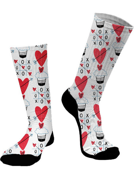 Κάλτσες doyoudaresocks Digital Printed SuperSport Love XoX (code 70090)