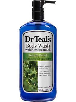 Dr Teals Pure Epsom Salt Eucalyptus Foaming Bath Αφρόλουτρο σε Gel 710ml