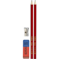 Herlitz Ξυλομολυβο Ηβ 2Τ Και Γομα Και Ξυστρα (8670705)