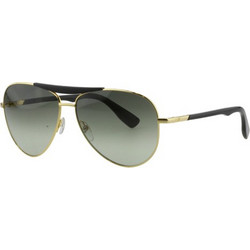 Web WE0281A 30P Ανδρικά Γυαλιά Ηλίου Aviator Μεταλλικά Χρυσά Μαύρα με Μαύρο Φακό