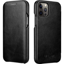 iCarer Vintage Series Curved Edge Θήκη iPhone 12 Pro Max Black (RIX1202-BK)