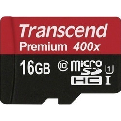 Transcend Premium 400X microSDHC 16GB Class 10 U1 UHS-I