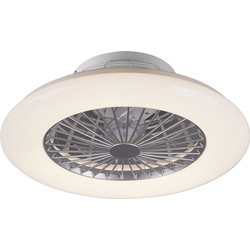 RL Lighting Stralsund R62522187 Ανεμιστήρας Οροφής 50cm 40W με Φως & Τηλεχειριστήριο Λευκός Γκρι