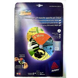 Εκτυπωσιμες Ετικετες CD για Inkjet εκτυπωτες Avery,117 mm, Matt (J8676-25)