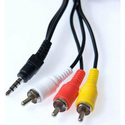 Osio OSK-1115 Καλώδιο 3.5 mm - 15 mm σε 3 AV RCA - 1.5 m