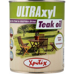 Χρωτέχ Ultraxyl Teak Λάδι Εμποτισμού Ξύλου Έτοιμο προς Χρήση Satin 0.75lt