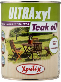 Χρωτέχ Ultraxyl Teak Λάδι Εμποτισμού Ξύλου Έτοιμο προς Χρήση Satin 0.75lt