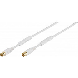 Vivanco Καλώδιο Κεραίας Coax Male to Coax Female 10m White 48514