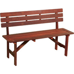 Παγκάκι 2 Θέσεων 203472 Brown/Red 120x46x79cm Διθέσιος